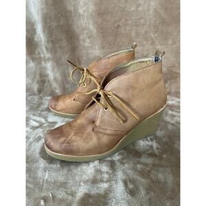 Sperry Wedge Booties Women’s Size 10M